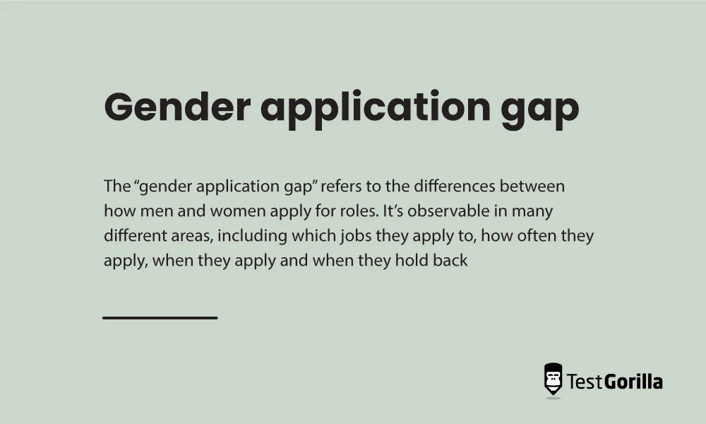 Gender application gap definition