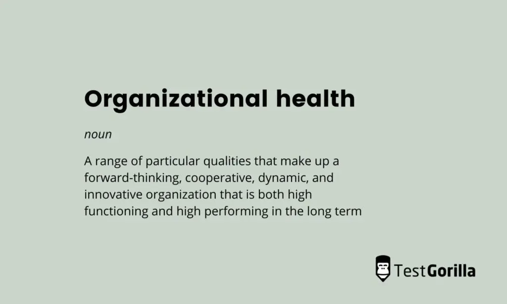 definition of organizational health