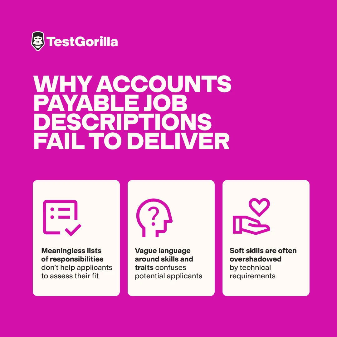 Why Accounts payable job descriptions fail to deliver graphic