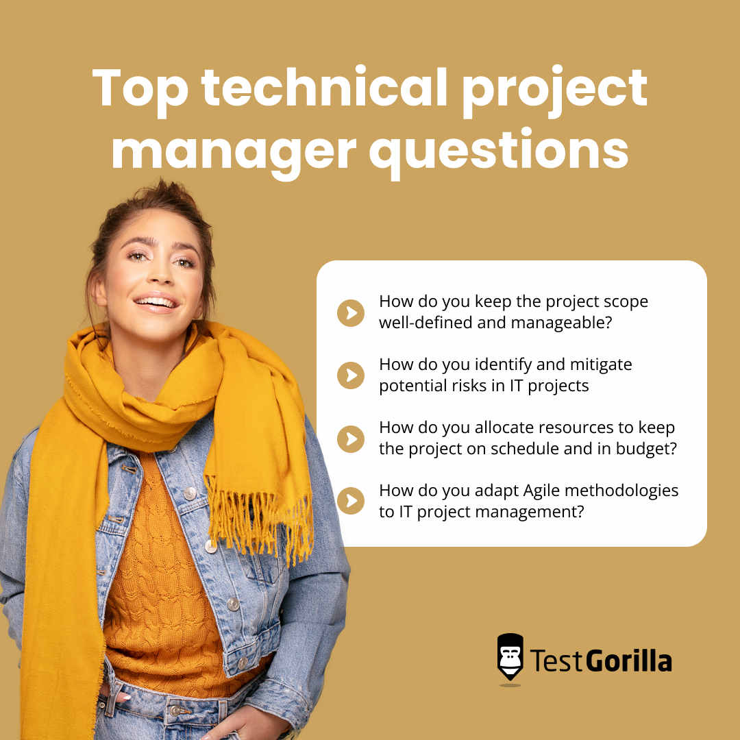 top technical project manager questions