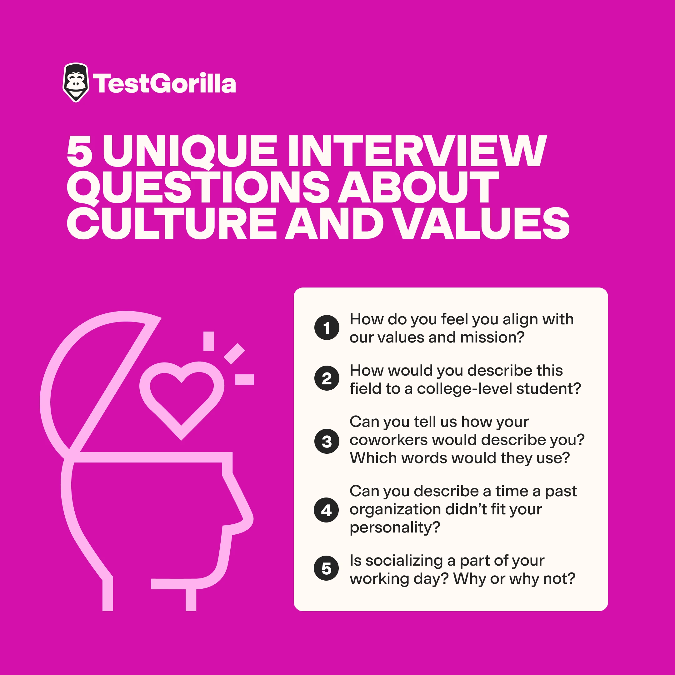 5 unique interview questions about culture and values
