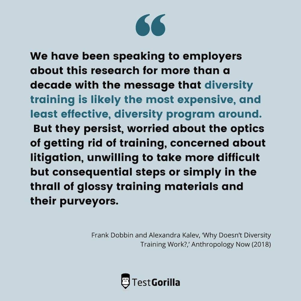 Diversity training is the most expensive and least effective diversity program around
