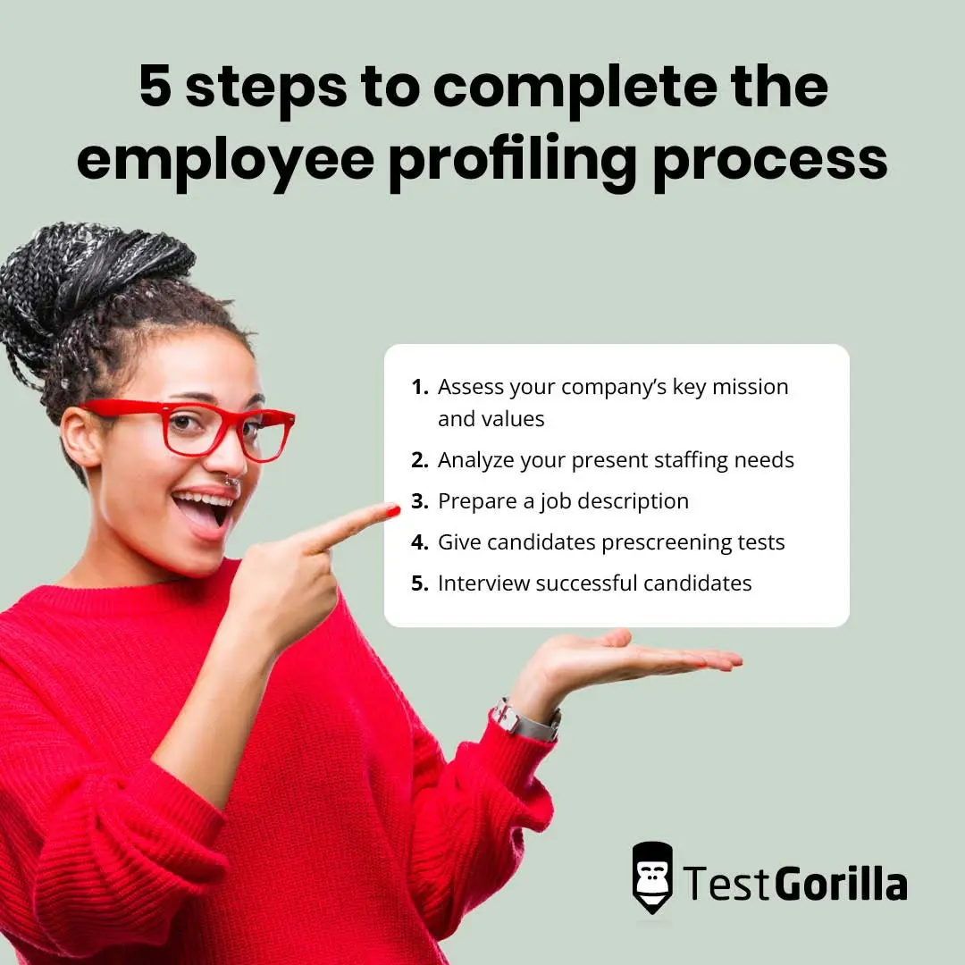 5 steps to complete the employee profiling process