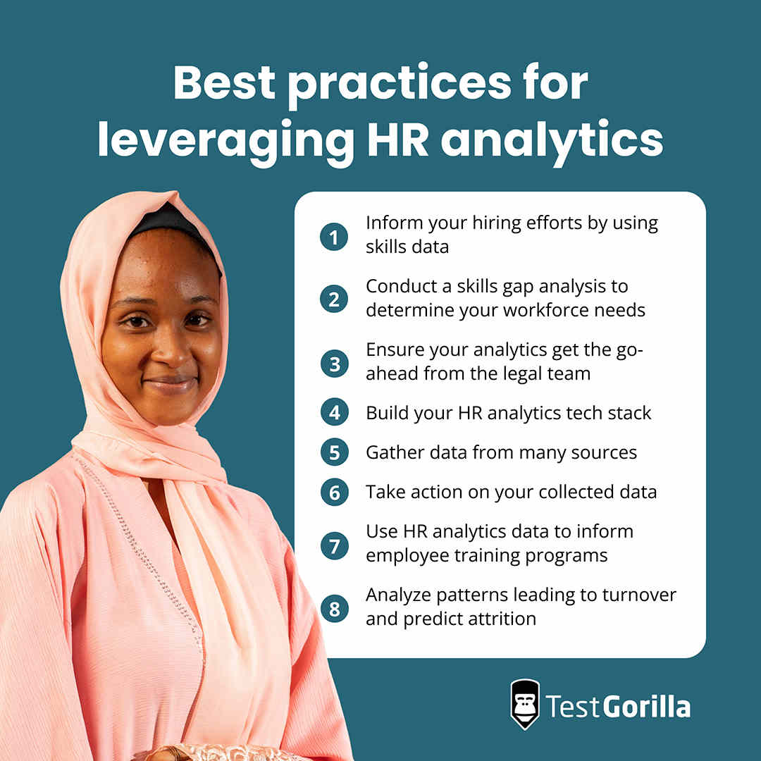 Best practices for leveraging HR analytics graphic