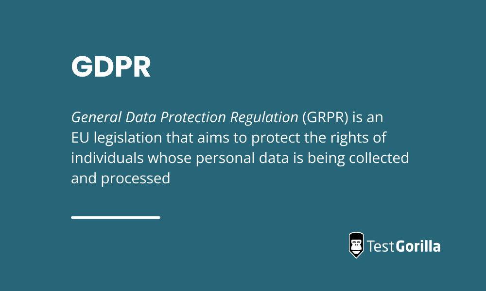 General data protection regulation definition graphic