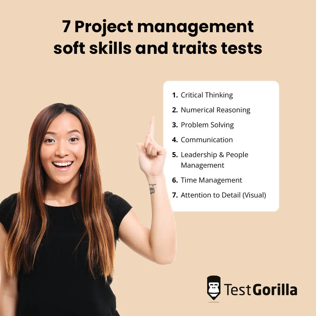 List of 7 project management soft skills and traits tests