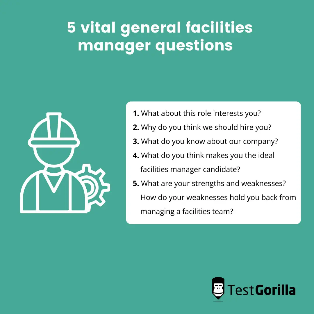 5 vital general facilities manager questions