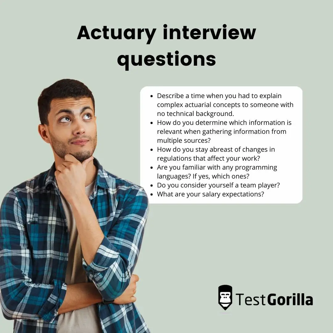 Useful actuary interview questions