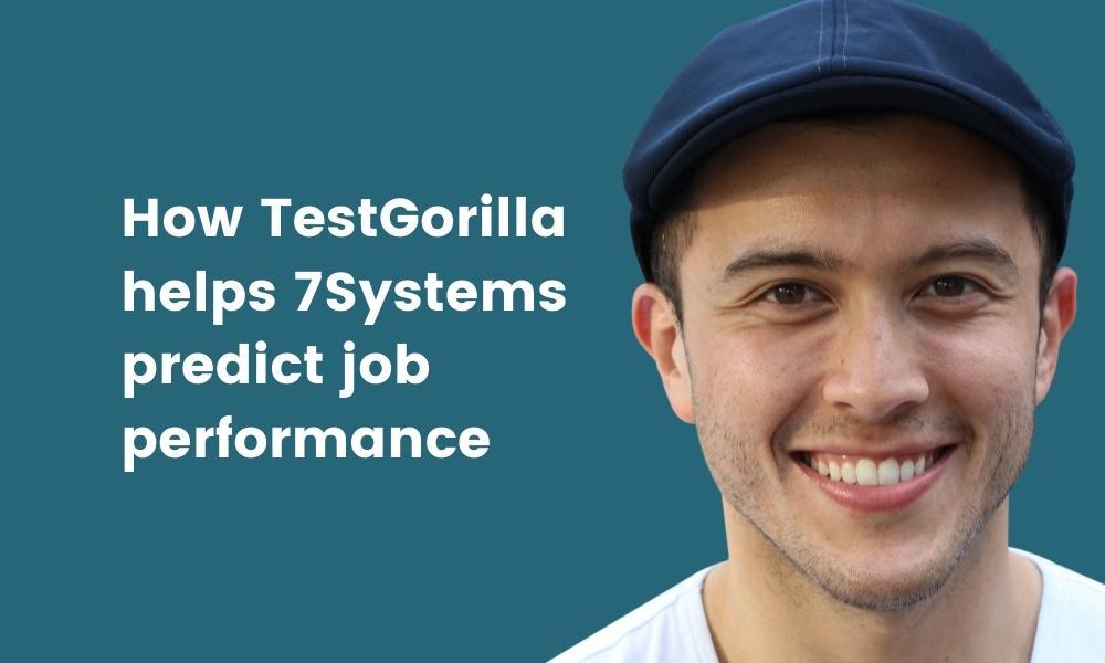featured image of a case study about 7Systems and how they benefited from TestGorilla