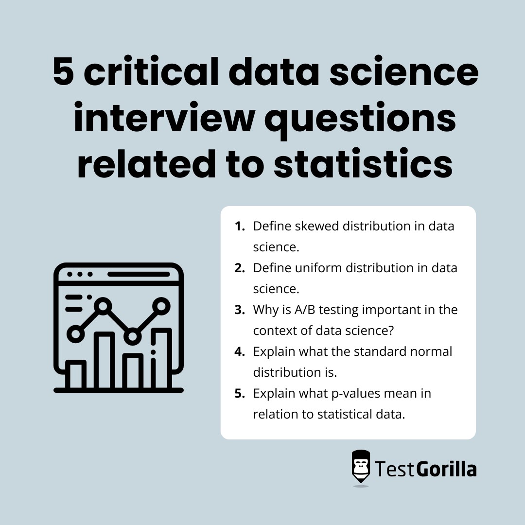 critical data science interview questions related to statistics Explanation