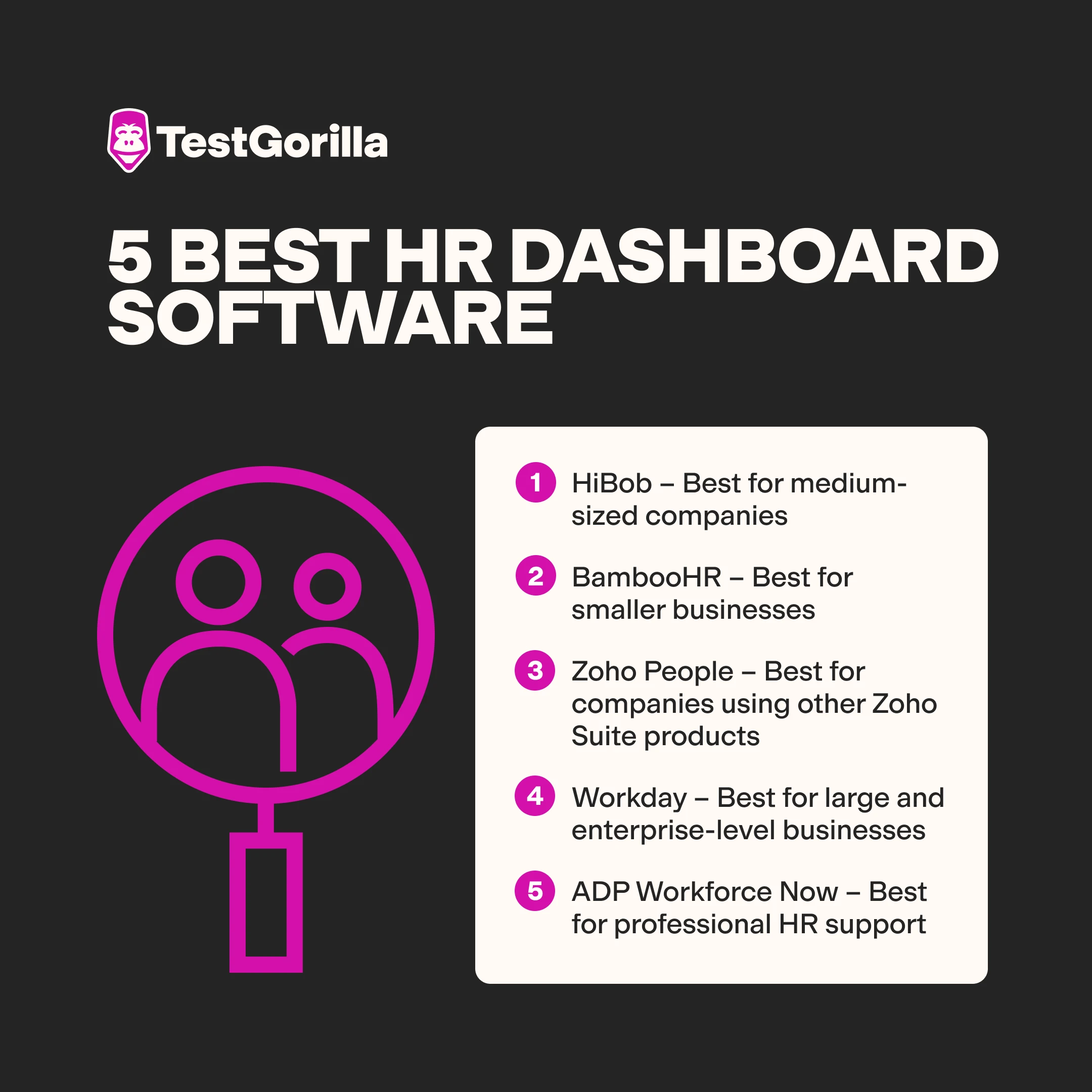 5 best hr dashboard software graphic