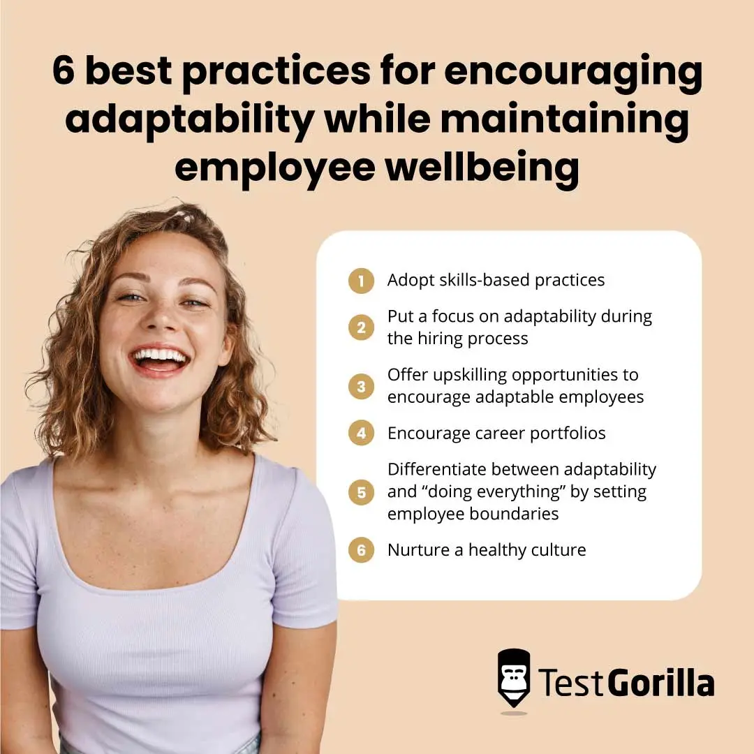 list of best practices for adaptability and maintaining employee wellbeing