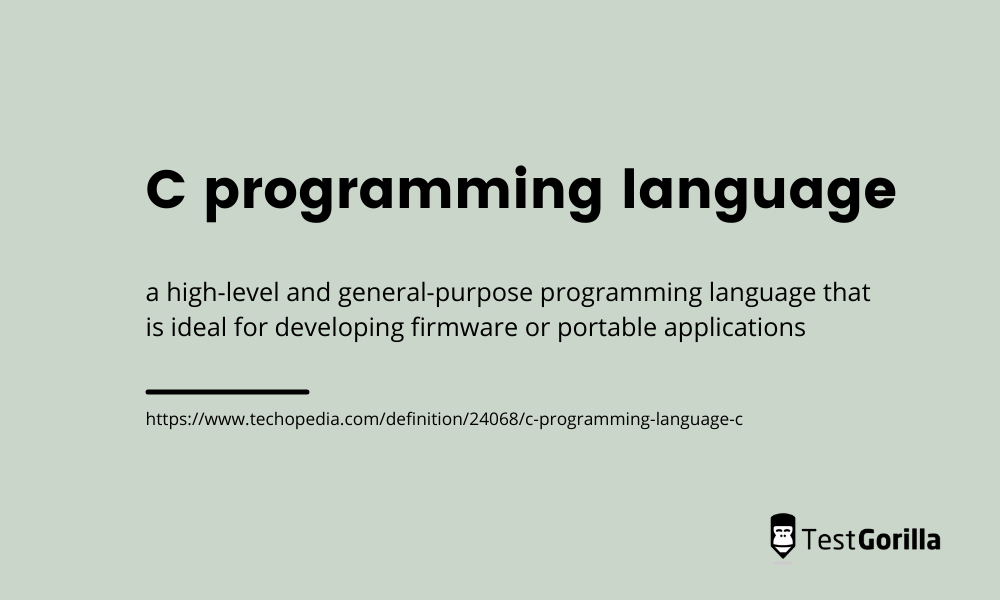 c programming language definition