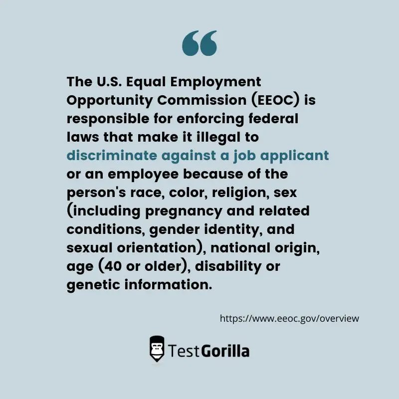 The U.S. Equal Employment Opportunity quote