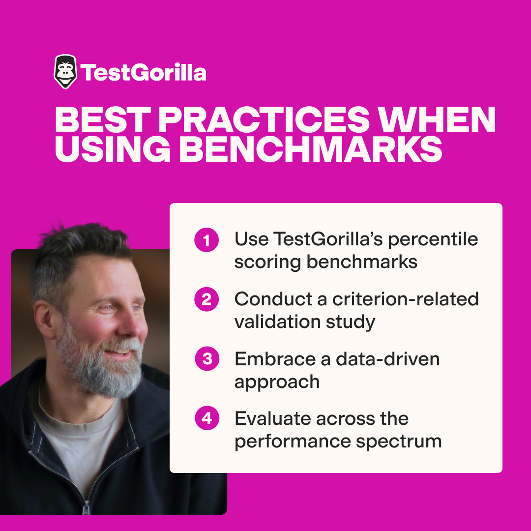 Best practices when using benchmarks