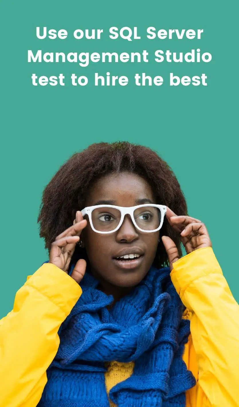 SQL Server Management Studio test | Screening assessment - TG