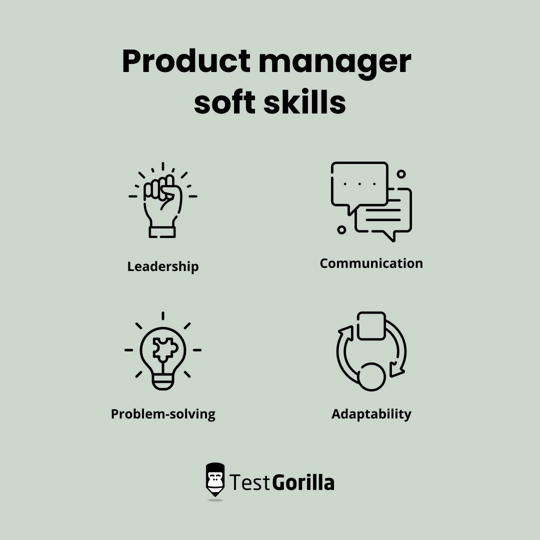 Product manager soft skills graphic