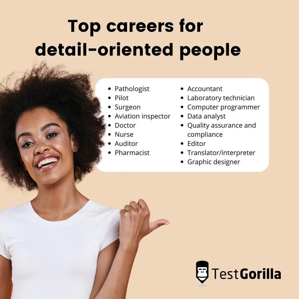 top careers detail oriented people
