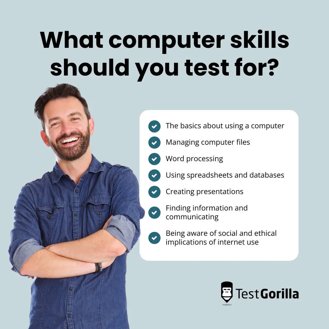 What computer skills to test for