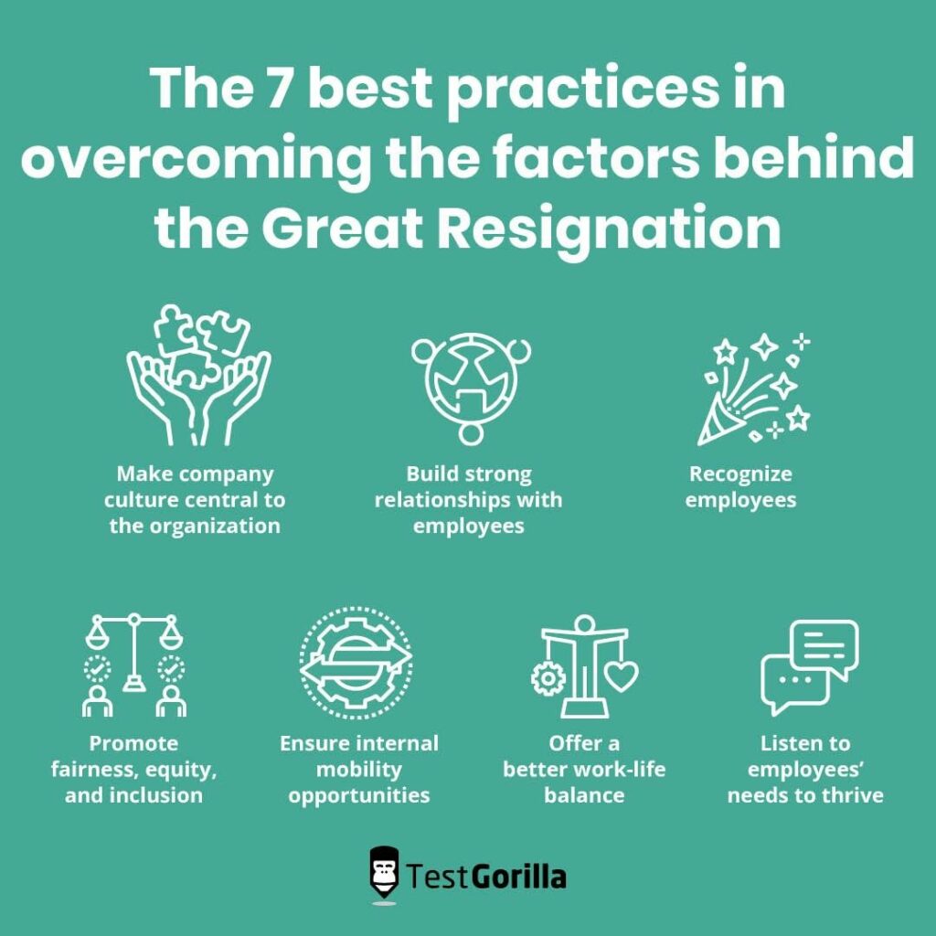 Seven best practices overcoming factors behind great resignation