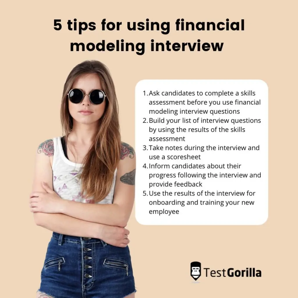 image listing tips for using financial modeling interview questions