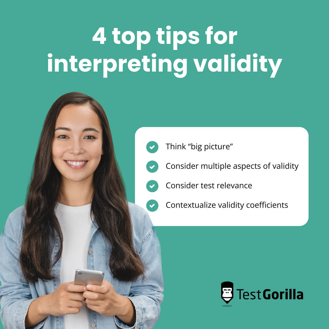 4 top tips for interpreting validity