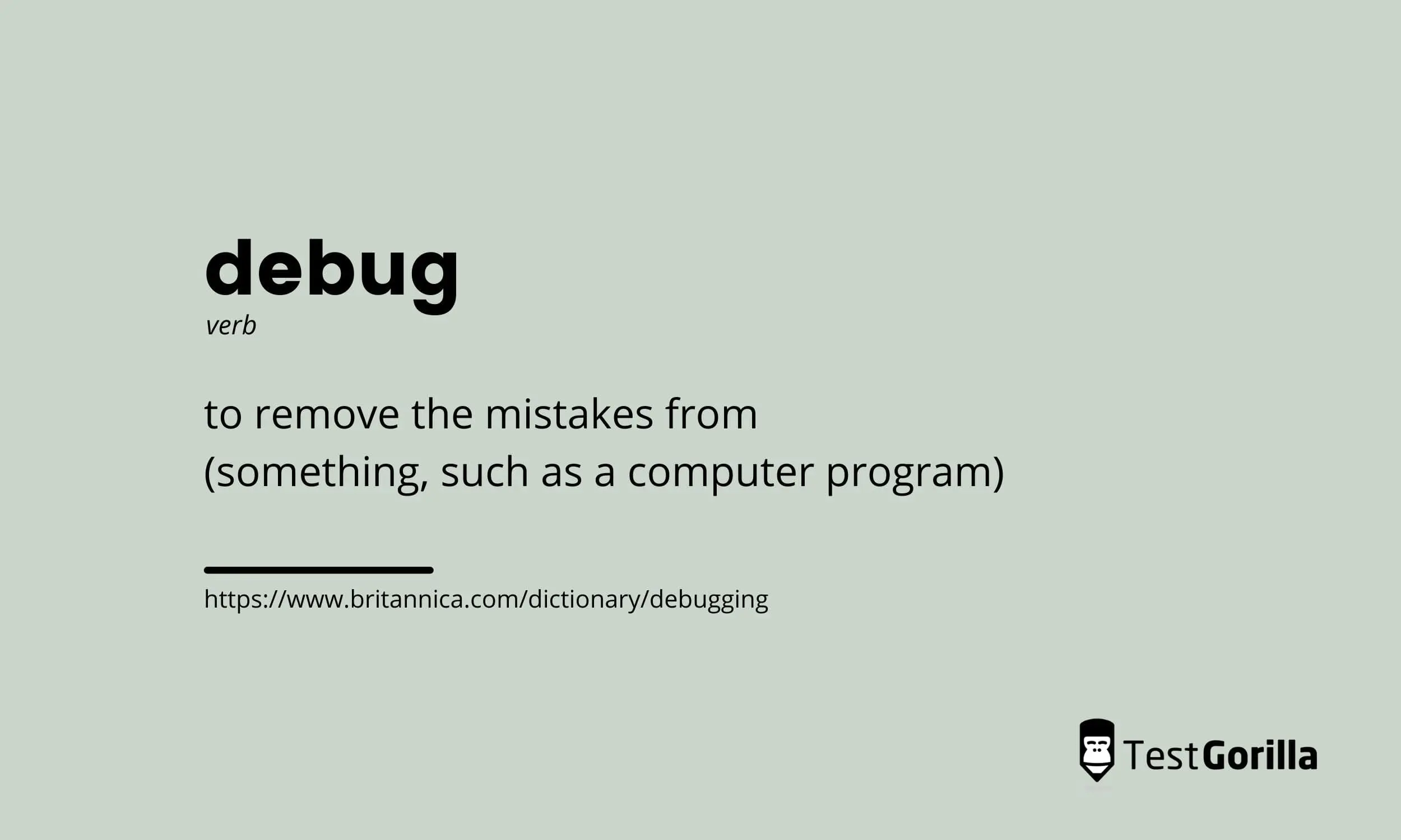 definition of debugging