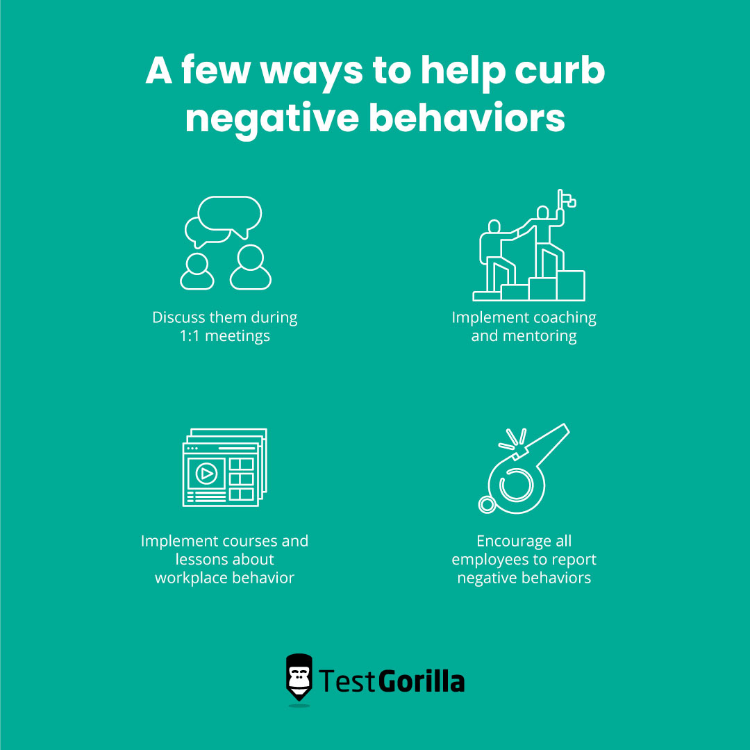 A few ways to curb negative behavior