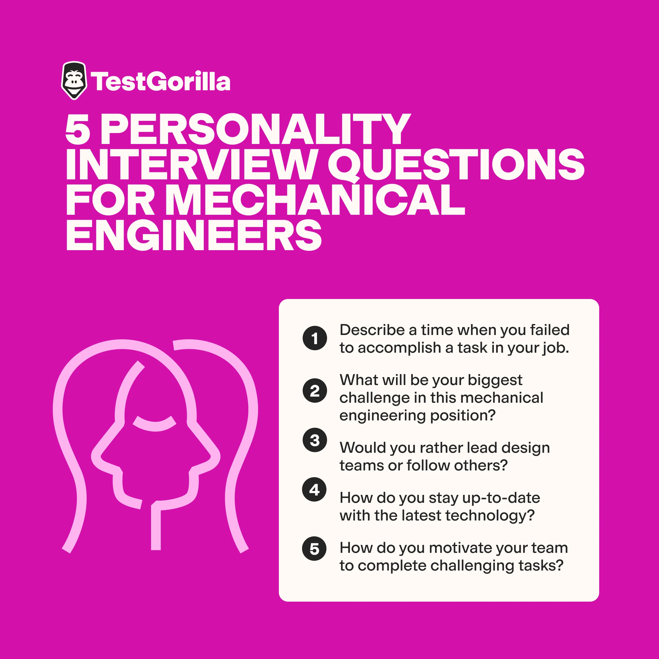 Five personality interview questions for mechanical engineers