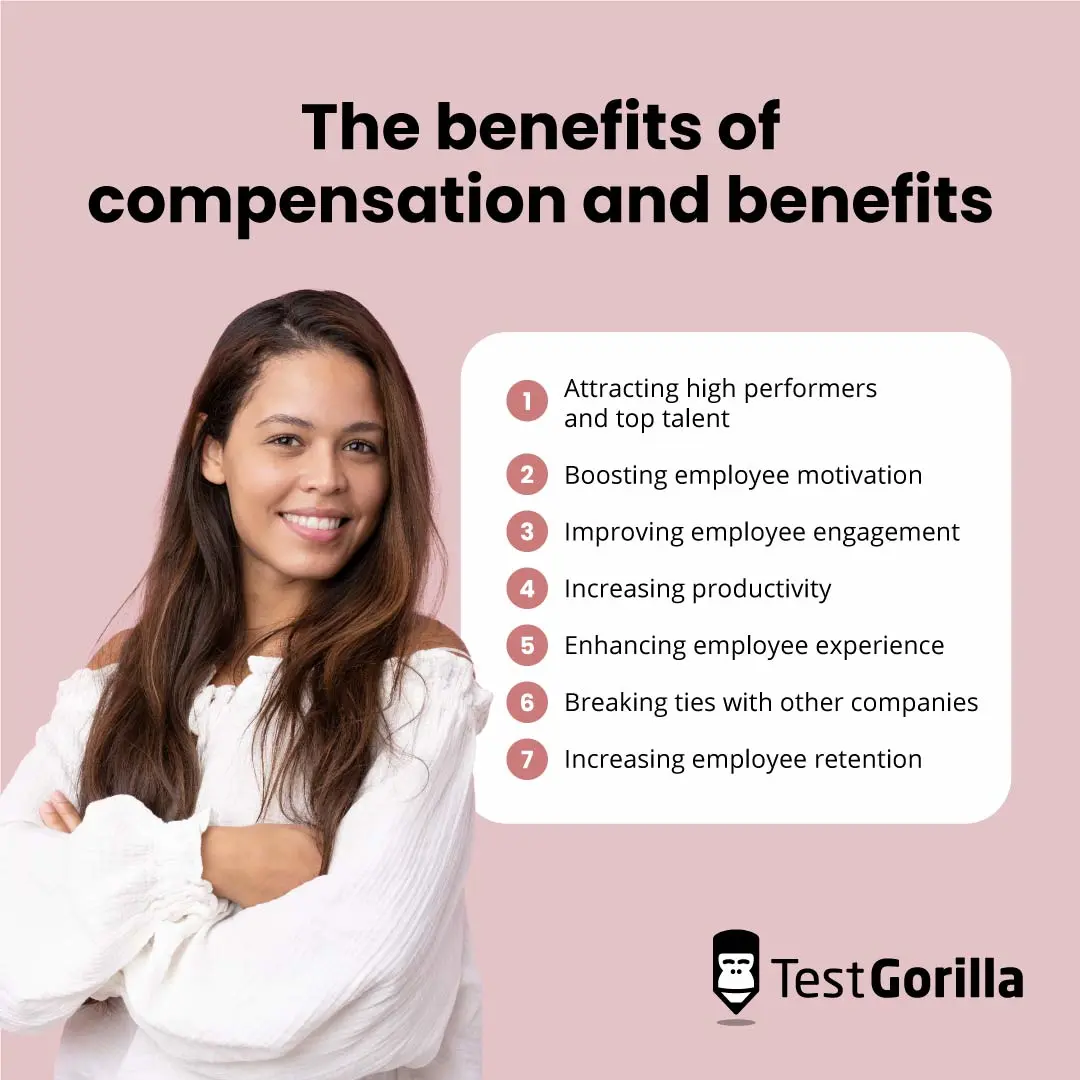 benefits of compensation and benefits graphic
