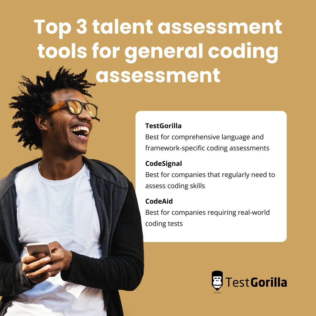 Top three talent assessment tools for general coding assessment