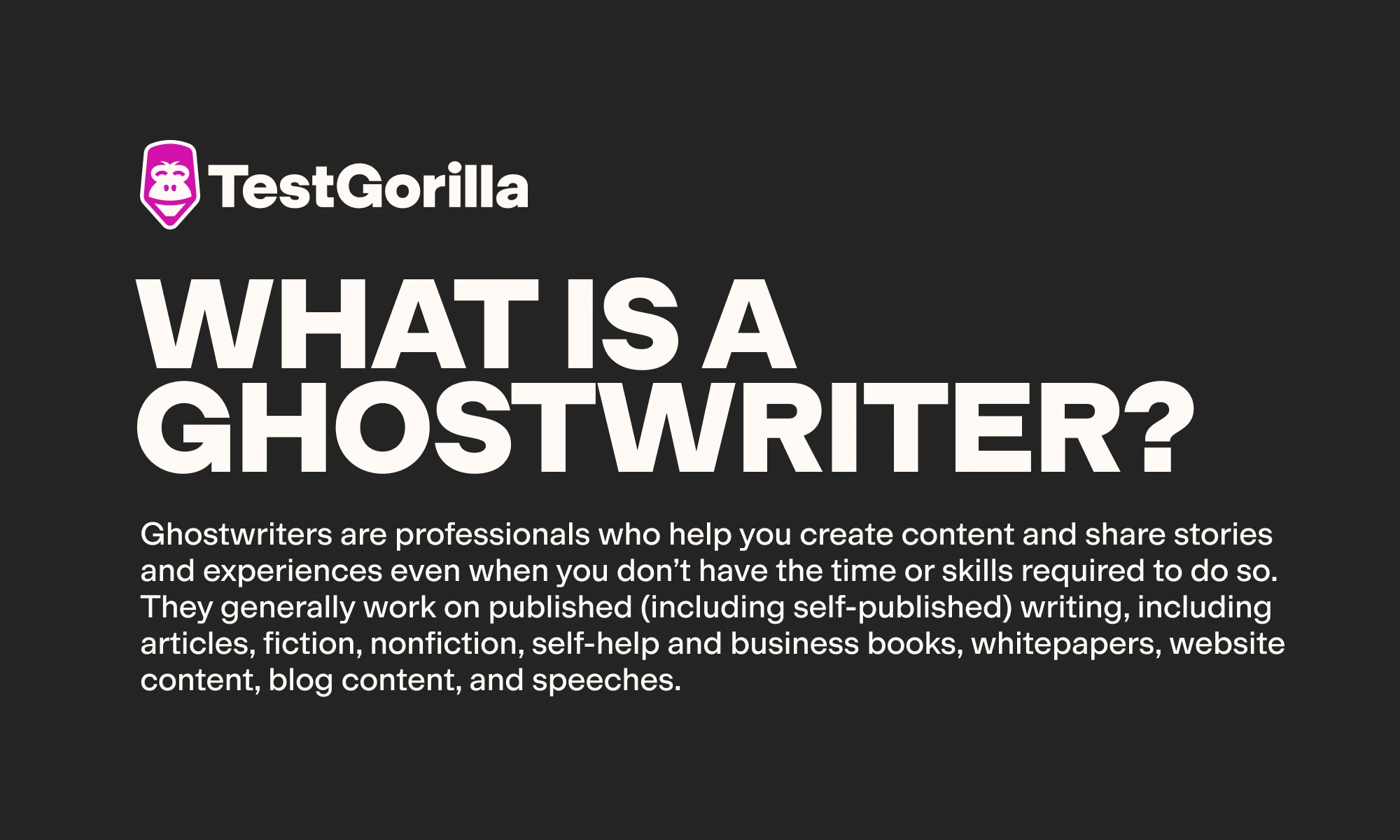 what is a ghostwriter graphic