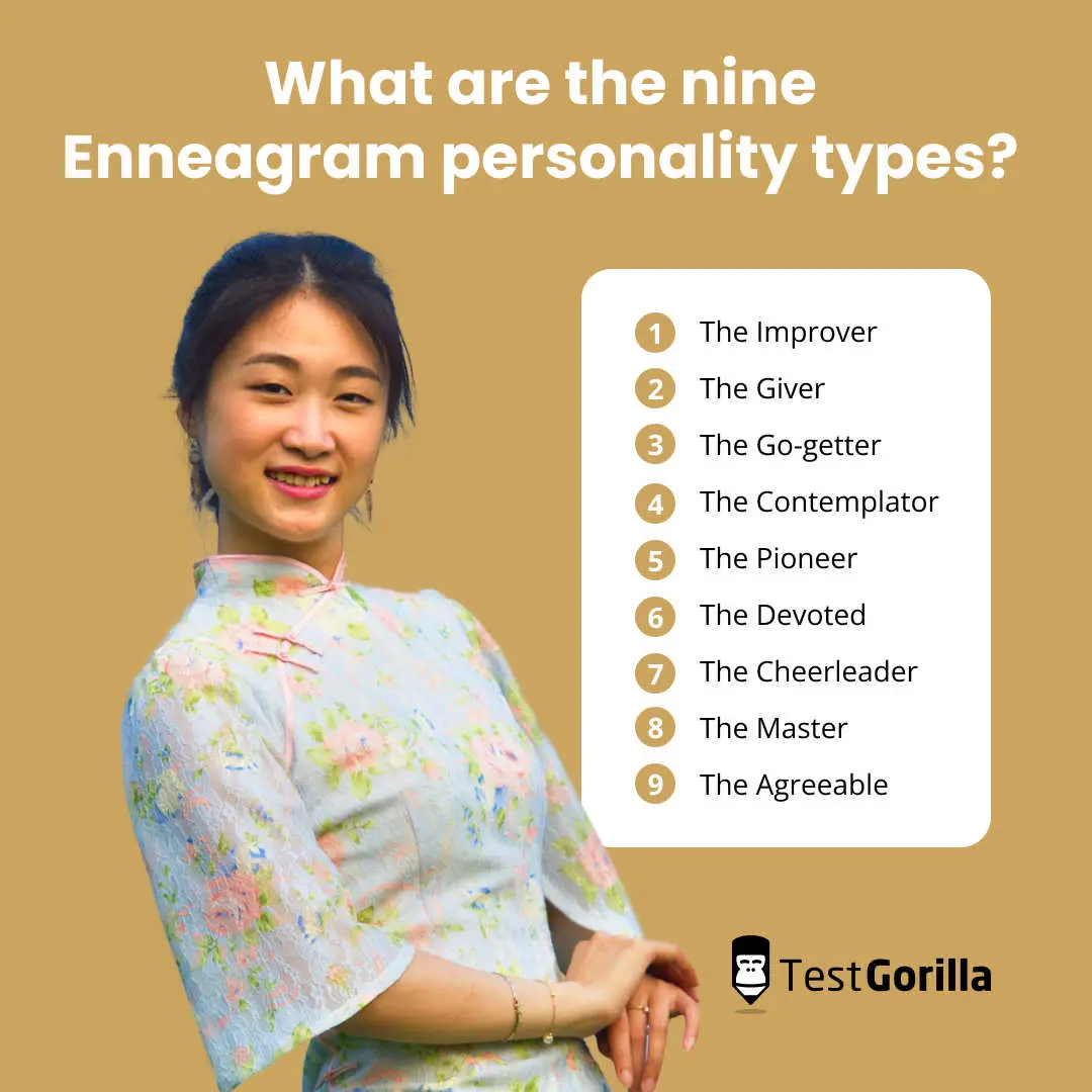 what are the nine enneagram personality types graphic explanation