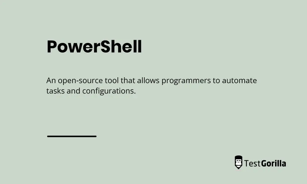The definition of PowerShell 