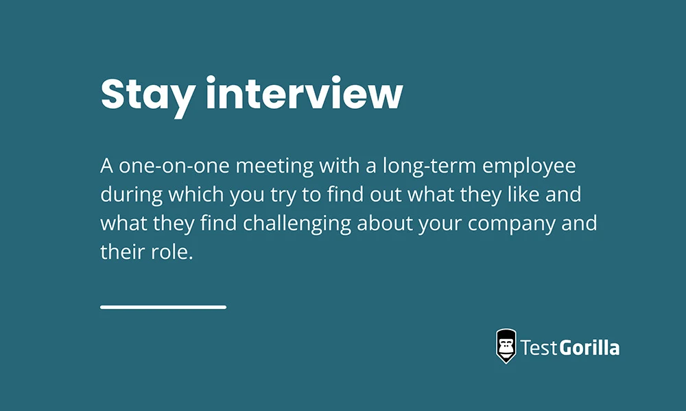 What is a stay interview graphic