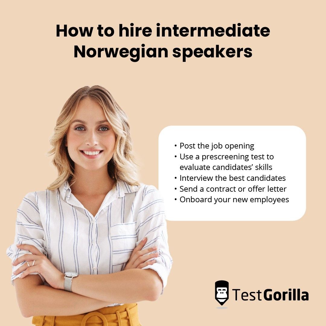 How hire intermediate Norwegian speakers