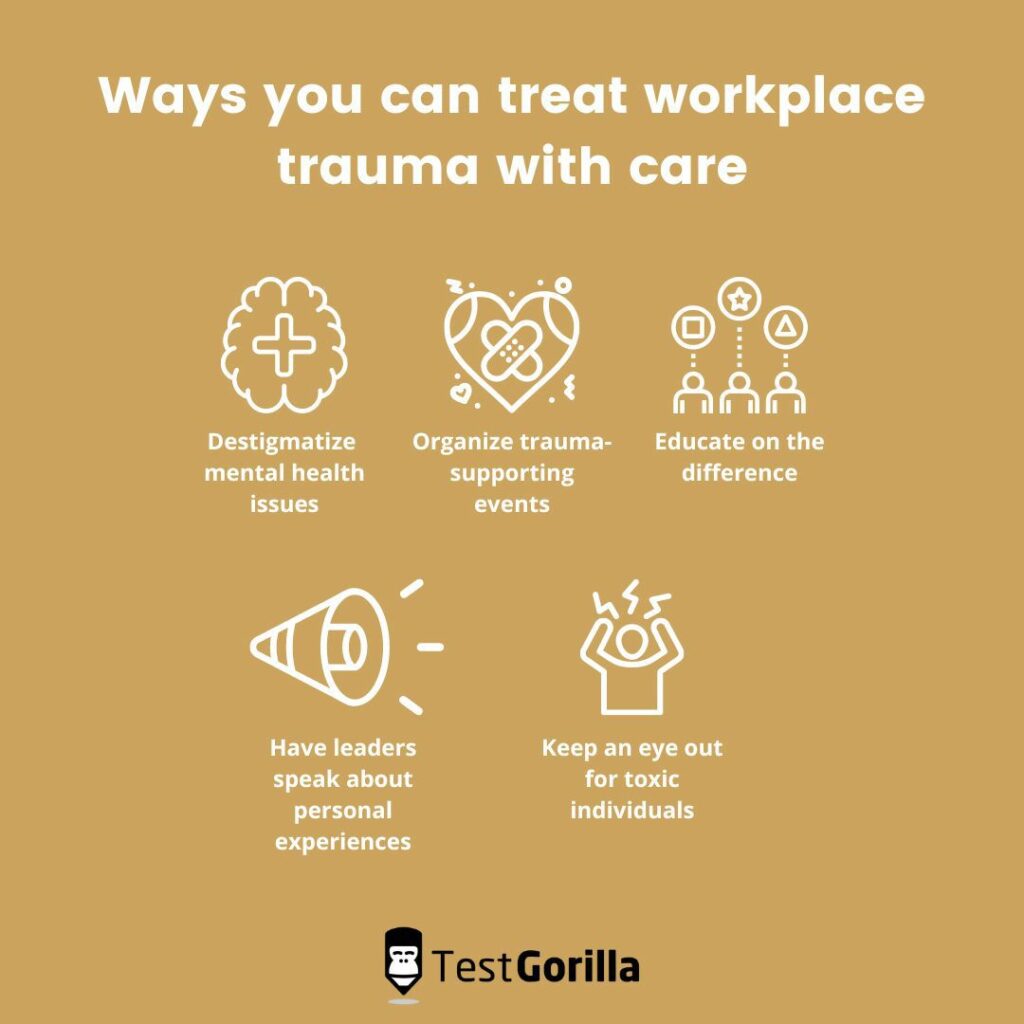 treat workplace trauma with care