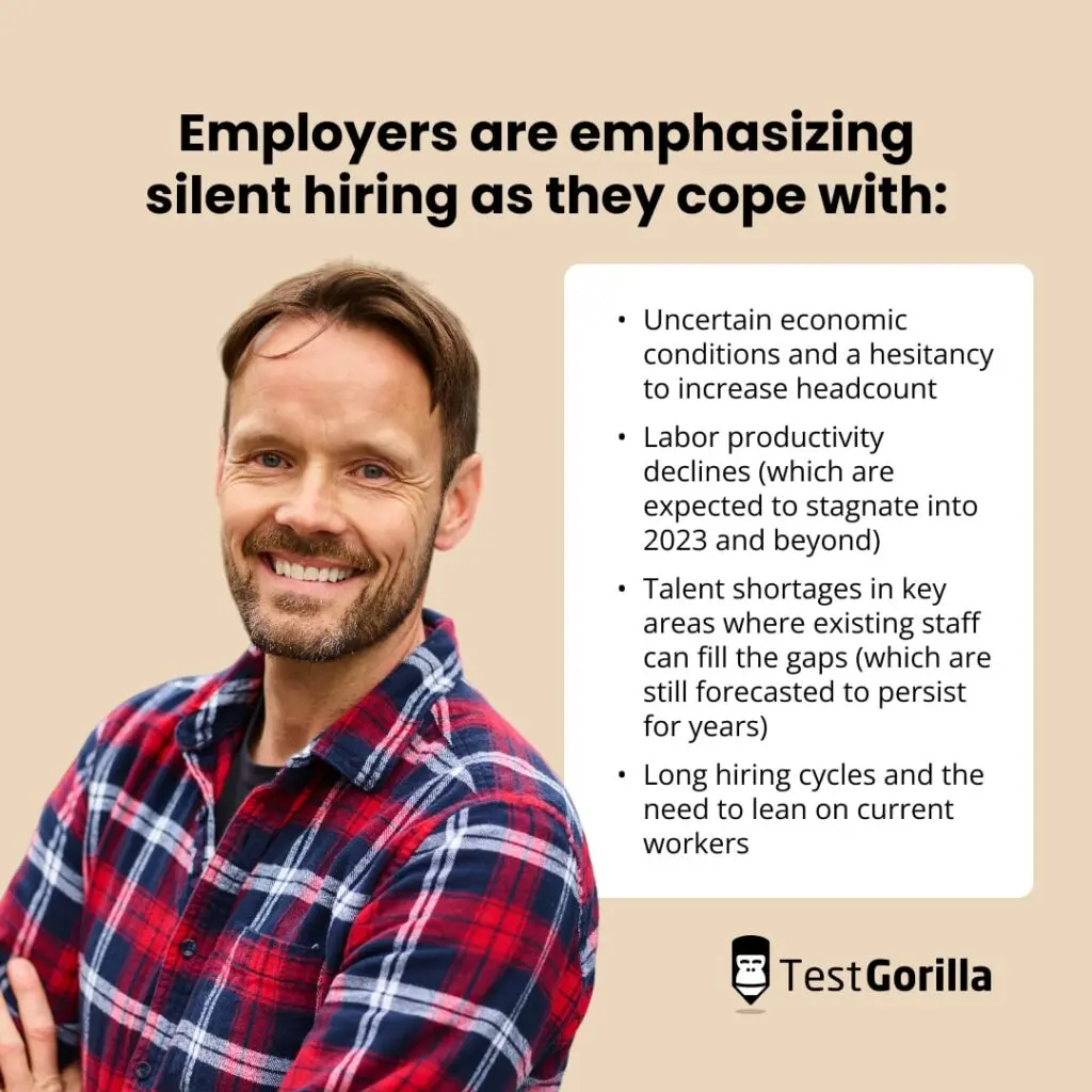 Employers are emphasising silent hiring as they cope 