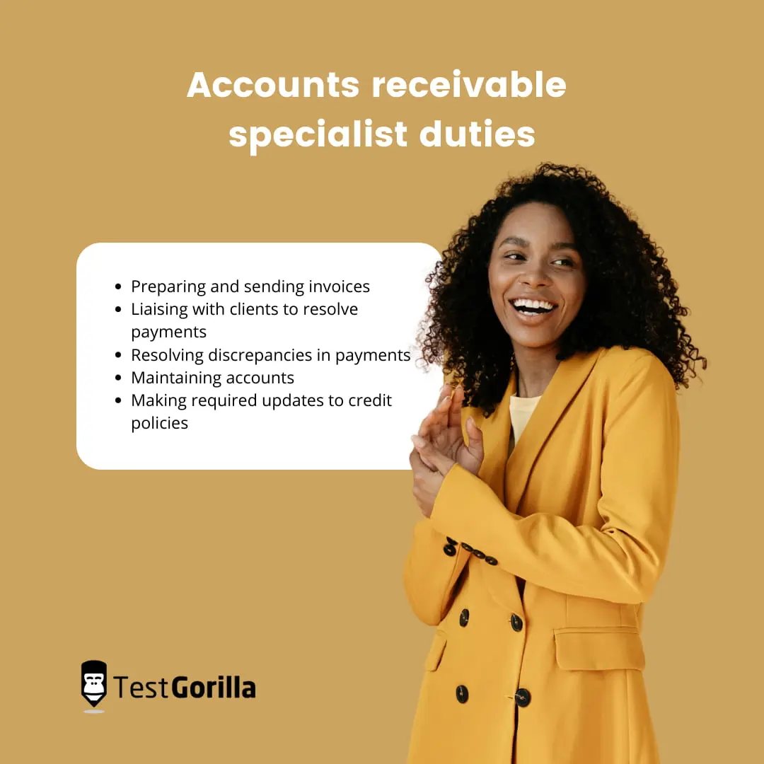  accounts receivable specialist duties