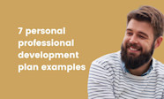 7 Personal Professional Development Plan Examples TG