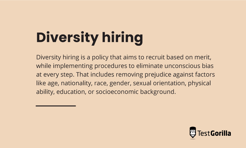 Diversity hiring definition