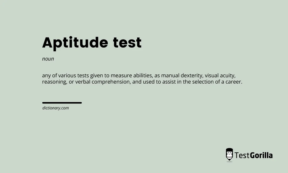 definition of aptitude test