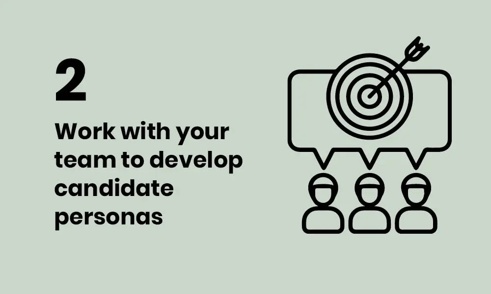 Work with your team developing candidate personas