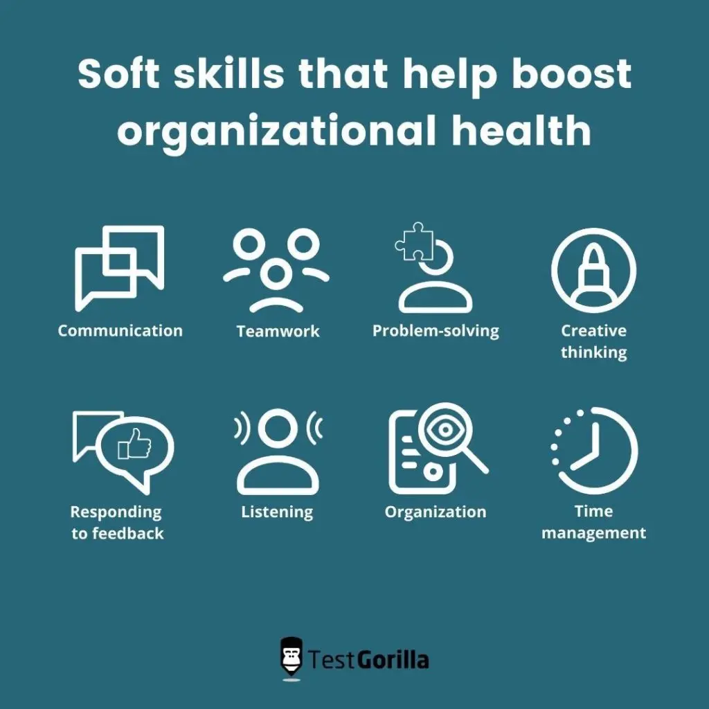 image listing the soft skills that will help you boost your business’ organizational health