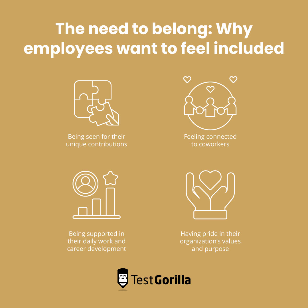 Reasons why employees need to feel they belong and included