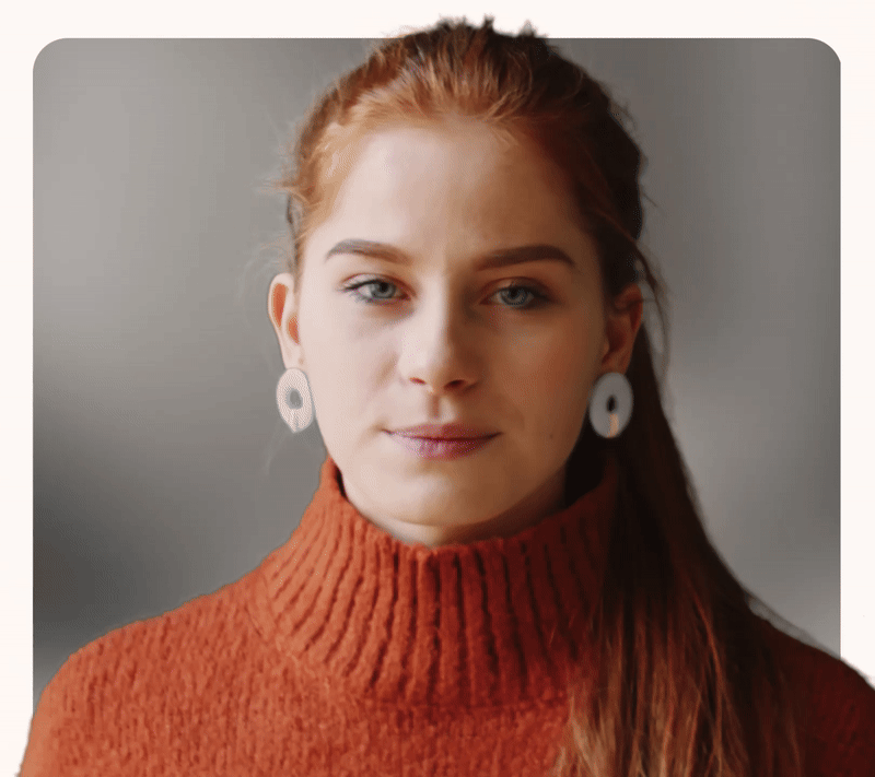 A woman who has been verified by TestGorilla's anti-cheating features