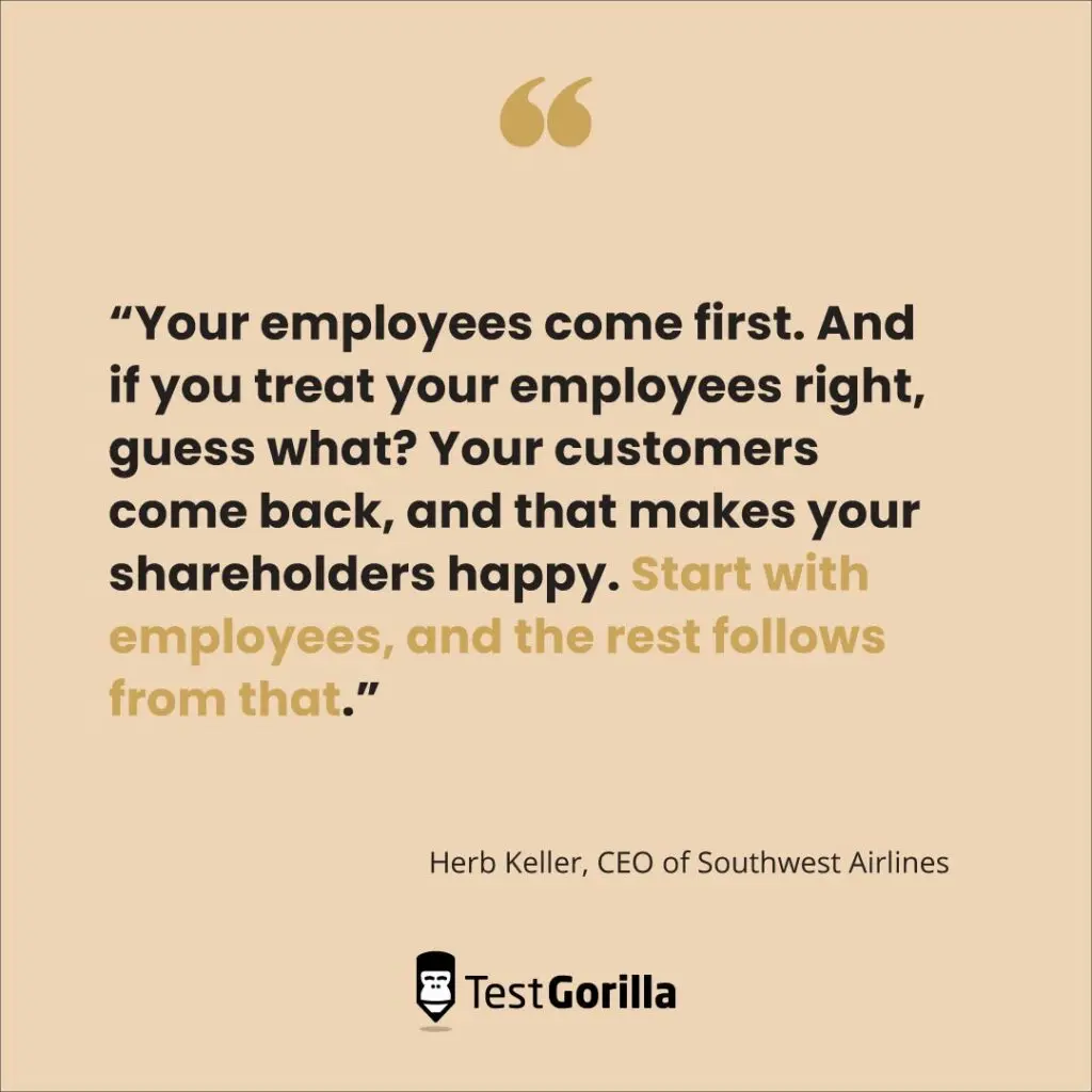 Your employees come first