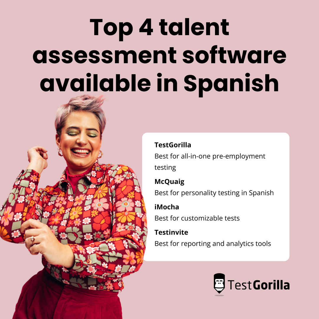 top 4 assessment software available in spanish explanation