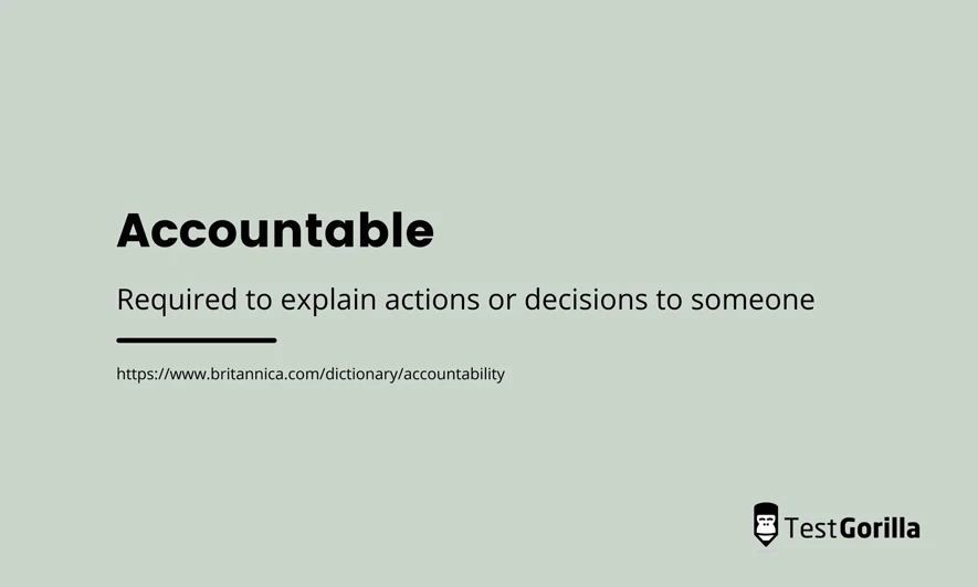 accountable definition