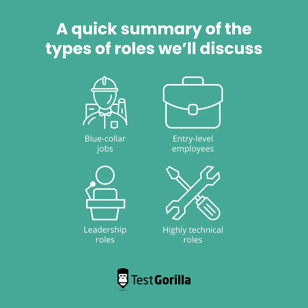 A quick summary of the types of roles we'll discuss